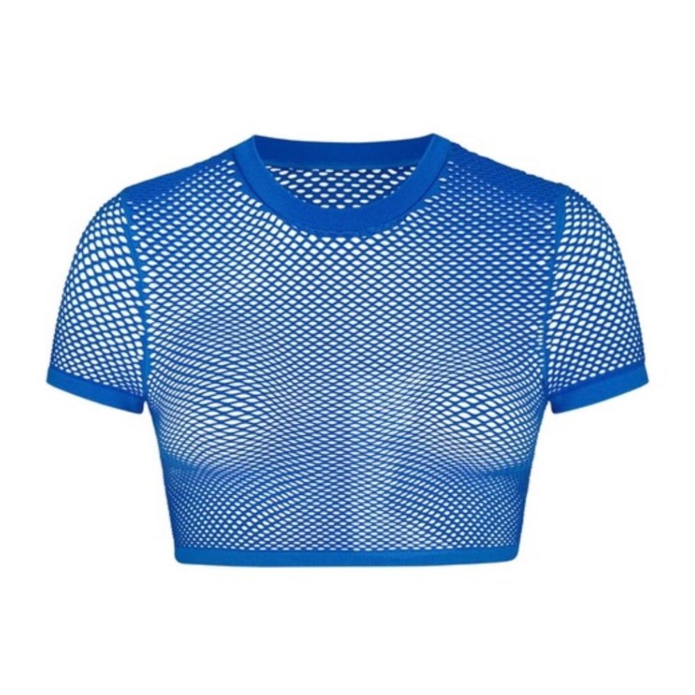 NWT (SET) SKIMS Perforated Seamless Cropped T-shirt and Perforated Short